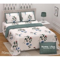 Nandani Pure Cotton King Bedsheets - Cream